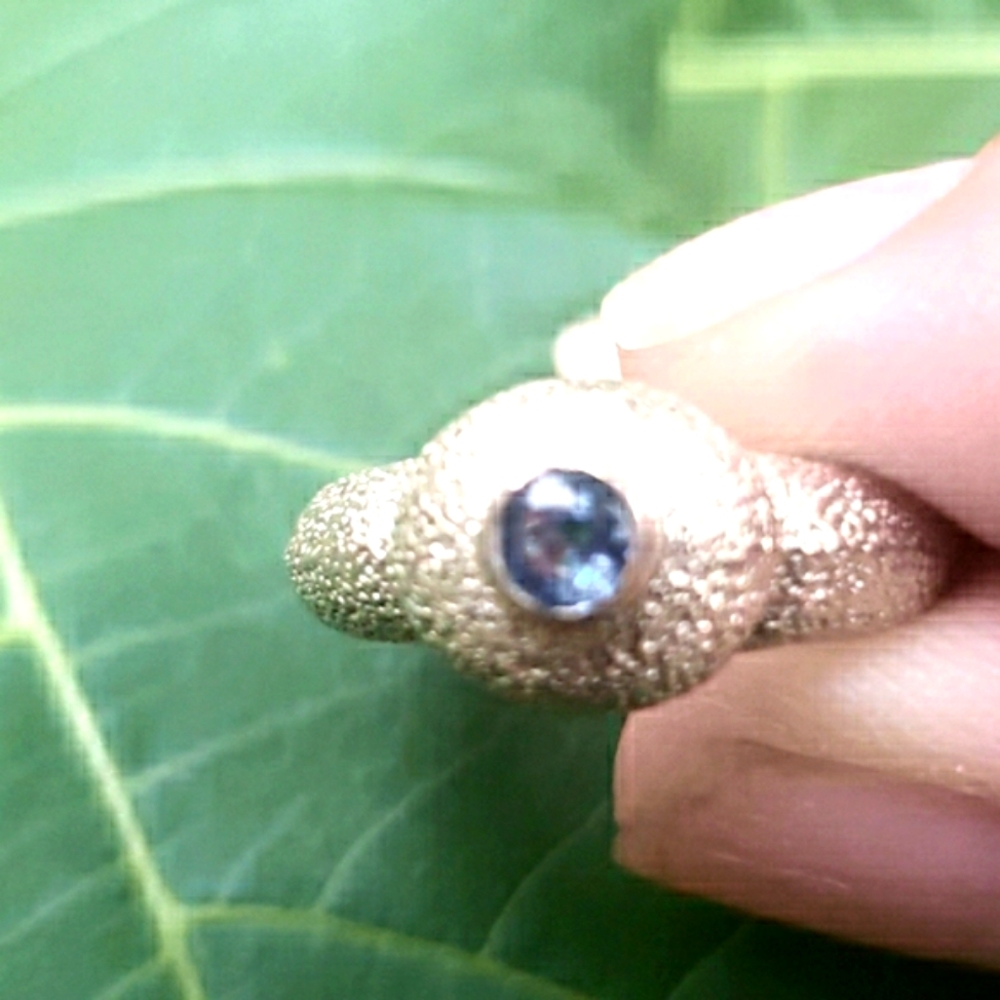 Mignon Faget Sapphire Platinum Opus Locule Ring